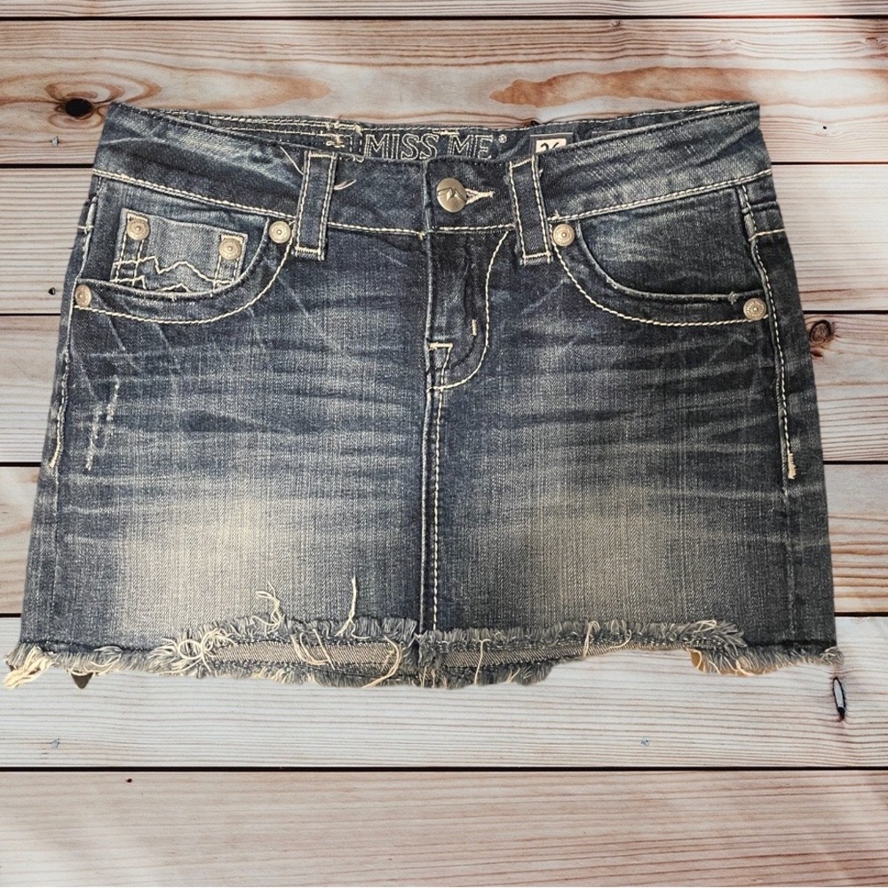 Miss Me Denim Mini Skirt